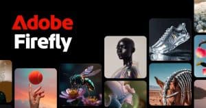 Adobe Firefly AI tool logo and listing card single