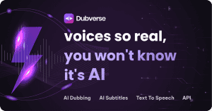 Dubverse AI tool logo and listing card logo