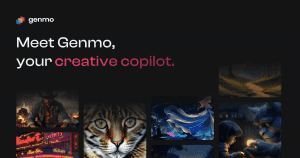 Genmo AI tool logo and listing card related